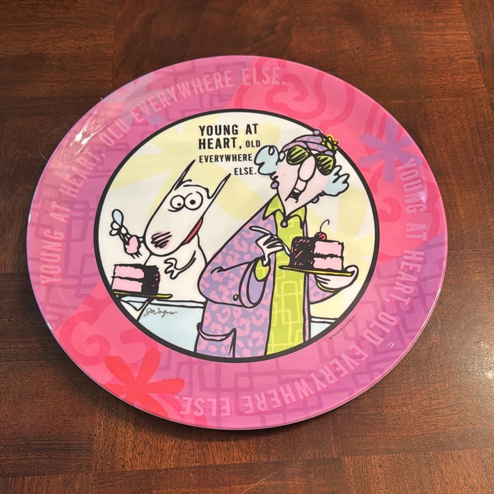 Funny Hallmark Maxine Cake Platter  Plate 12" Melamine & Pie Server